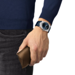 ⁦ساعة تيسو PRX كوارتز – 40 ملم (أزرق داكن – سوار جلد) | Tissot PRX Quartz – 40mm Deep Blue Leather⁩ - الصورة ⁦4⁩