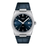 ساعة تيسو PRX كوارتز – 40 ملم (أزرق داكن – سوار جلد) | Tissot PRX Quartz – 40mm Deep Blue Leather