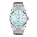 ساعة تيسو PRX أوتوماتيك – 40 ملم (أزرق ثلجي) | Tissot PRX Powermatic 80 Automatic – 40mm Ice Blue