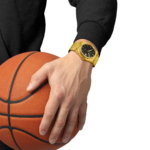 ⁦ساعة تيسو PRX داميان ليلارد إصدار خاص – 40 ملم (أسود × ذهبي) | Tissot PRX Damian Lillard Special Edition – 40mm Black & Gold⁩ - الصورة ⁦2⁩
