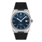 ساعة تيسو PRX أوتوماتيك – 40 ملم (أزرق – سوار مطاط) | Tissot PRX Powermatic 80 Automatic – 40mm Blue Rubber
