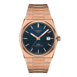 ساعة تيسو PRX أوتوماتيك – 40 ملم (أزرق × روز كولد) | Tissot PRX Powermatic 80 Automatic – 40mm Blue Rose Gold
