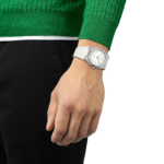 ⁦ساعة تيسو PRX كوارتز – 40 ملم (أبيض – سوار مطاط) | Tissot PRX Quartz – 40mm White Rubber⁩ - الصورة ⁦4⁩