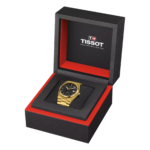 ⁦ساعة تيسو PRX داميان ليلارد إصدار خاص – 40 ملم (أسود × ذهبي) | Tissot PRX Damian Lillard Special Edition – 40mm Black & Gold⁩ - الصورة ⁦8⁩