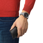 ⁦ساعة تيسو PR516 أوتوماتيك – 38 ملم (أسود) | Tissot PR516 Powermatic 80 Automatic – 38mm Black⁩ - الصورة ⁦7⁩