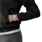 ساعة تيسو PR 100 كوارتز – 34 ملم (أزرق ثلجي) | Tissot PR 100 Quartz – 34mm Ice Blue
