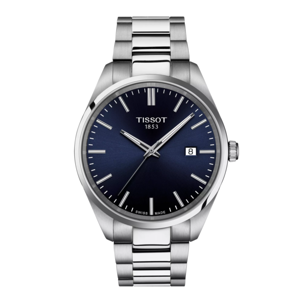 ساعة تيسو PR 100 كوارتز – 40 ملم (أزرق) | Tissot PR 100 Quartz – 40mm Blue