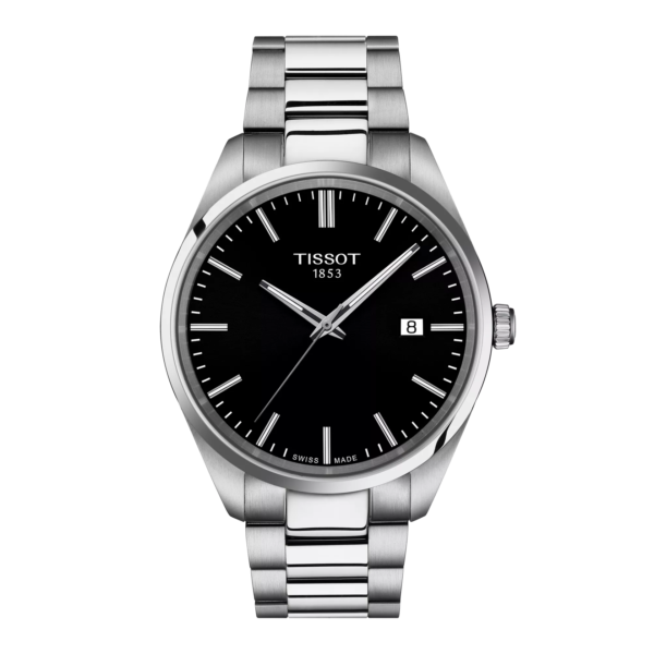 ساعة تيسو PR 100 كوارتز – 40 ملم (أسود) | Tissot PR 100 Quartz – 40mm Black