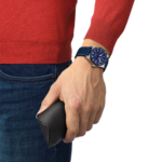 ساعة تيسو PR516 أوتوماتيك – 38 ملم (أزرق – سوار جلد) | Tissot PR516 Powermatic 80 Automatic – 38mm Blue Leather