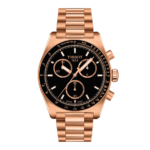 ساعة تيسو PR516 كرونوغراف كوارتز – 40 ملم (روز غولد كامل) | Tissot PR516 Chronograph Quartz – 40mm Full Rose Gold