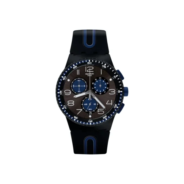 كايكو – KAICCO SUSB406 | ساعة Swatch سيليكون سوداء