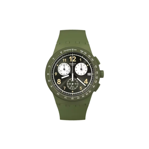 ناثينغ بيسيك أبوت غرين – NOTHING BASIC ABOUT GREEN SUSG406 | ساعة Swatch سيليكون أخضر