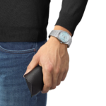 ⁦ساعة تيسو PRX أوتوماتيك – 40 ملم (أزرق ثلجي) | Tissot PRX Powermatic 80 Automatic – 40mm Ice Blue⁩ - الصورة ⁦5⁩