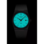 ⁦ساعة تيسو PRX كوارتز – 40 ملم (أبيض – سوار مطاط) | Tissot PRX Quartz – 40mm White Rubber⁩ - الصورة ⁦6⁩