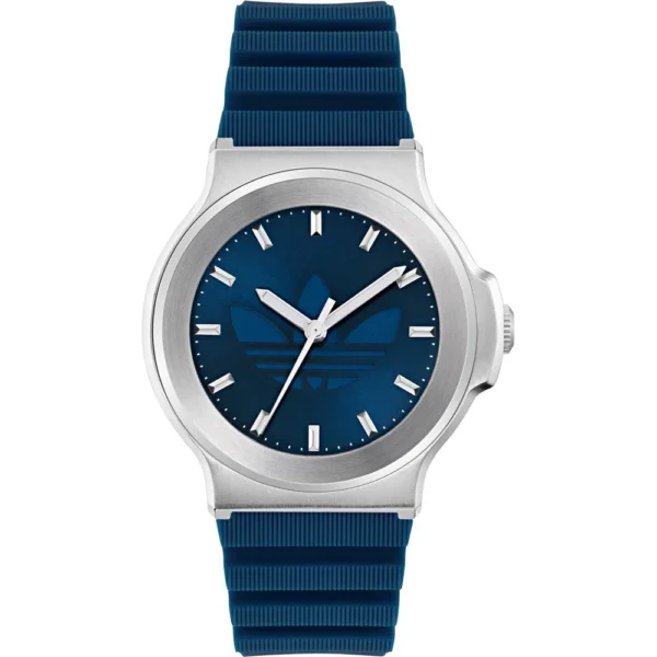 ساعة أديداس  Adidas Expression Three Unisex Watch سيليكون أزرق  AOFH25502