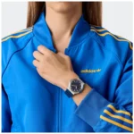 ساعة أديداس  Adidas Expression Three Unisex Watch سيليكون أزرق  AOFH25502