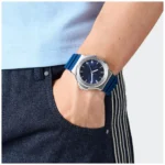 ساعة أديداس  Adidas Expression Three Unisex Watch سيليكون أزرق  AOFH25502