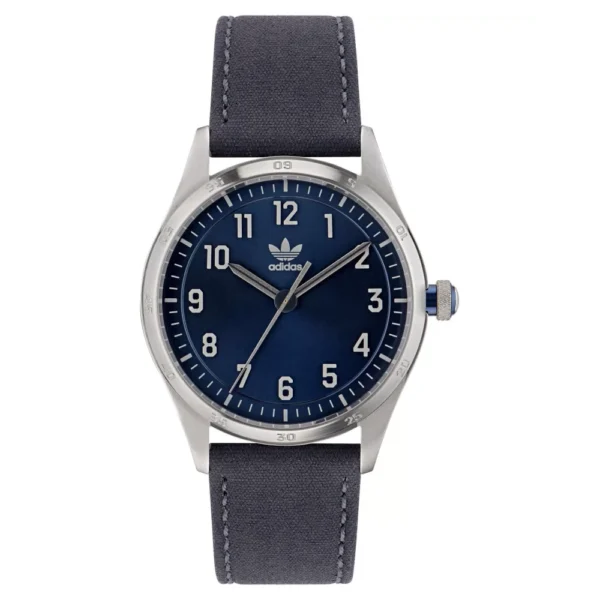 ساعة أديداس أورجينالز كود ثري – AOSY23038 للرجال والنساء | Adidas Originals Code Three Blue Fabric Unisex Watch AOSY23038