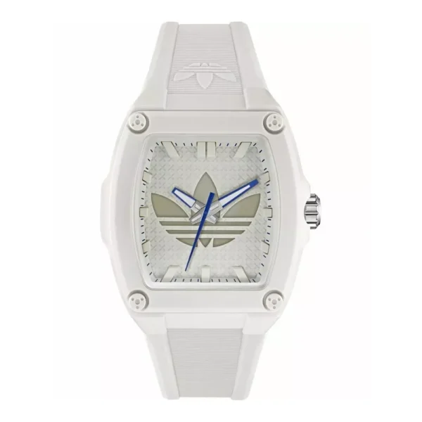 ساعة أديداس للجنسين Adidas Unisex Watch هيكل أبيض تونّو (Barrel) 44 ملم AOFH25511