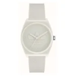 ساعة أديداس للجنسين Adidas Unisex Watch هيكل أبيض مستطيل 38 ملم AOST22035
