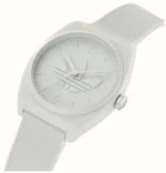 ساعة أديداس للجنسين Adidas Unisex Watch هيكل أبيض مستطيل 38 ملم AOST22035