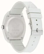 ساعة أديداس للجنسين Adidas Unisex Watch هيكل أبيض مستطيل 38 ملم AOST22035