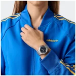 ساعة أديداس Expression Three للجنسين Adidas Expression Three Unisex Watch قرص أزرق عقارب فضية AOFH25505