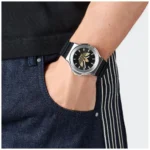 ساعة أديداس Expression Three للجنسين Adidas Expression Three Unisex Watch قرص أسود عقارب ذهبية AOFH25503