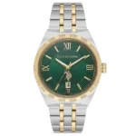 ساعة رجالية كلاسيكية USPA1129-05 – U.S. Polo Assn. Classic Quartz Watch 41mm Green Dial Gold & Grey