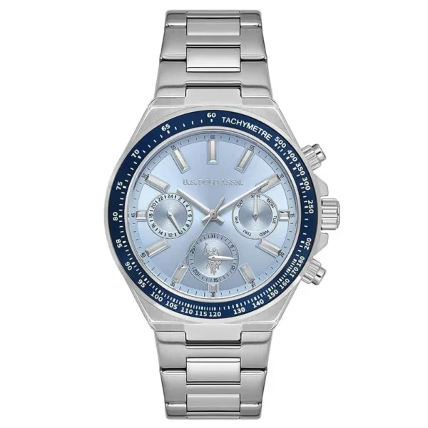 ساعة رجالية كلاسيكية USPA1130-02 – U.S. Polo Assn. Classic Quartz Watch 43mm Blue Dial