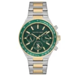 ساعة رجالية كلاسيكية USPA1130-05 – U.S. Polo Assn. Classic Quartz Watch 43mm Green Dial Gold & Grey