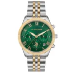 ساعة رياضية يونيكس USPA2040-08 – U.S. Polo Assn. Sport Quartz Watch 38mm Green Dial Gold & Grey