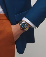 ساعة لونجين Longines HydroConquest أوتوماتيك 41 مم ستانلس ستيل مع طلاء PVD أصفر مينا أزرق – L37423967