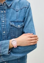 ساعة نسائية رياضية وردية USPA2101-01 – U.S. Polo Assn. Sport Quartz Watch 35mm Pink Dial & Silicone Strap