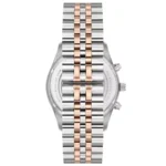 ساعة نسائية رياضية USPA2040-02 – U.S. Polo Assn. Sport Quartz Watch 38mm Silver Dial Rose Gold & Grey