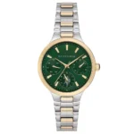 ساعة نسائية رياضية USPA2069-02 – U.S. Polo Assn. Sport Quartz Watch 32mm Green Dial Gold & Grey