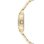 ساعة نسائية فاخرة USPA2100-03 – U.S. Polo Assn. Dress Quartz Watch 28x34mm Pearl Dial Gold