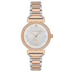 ساعة نسائية كلاسيكية روز جولد USPA2070-07 – U.S. Polo Assn. Classic Quartz Watch 32mm Grey Dial Rose Gold