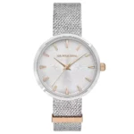 ساعة نسائية كلاسيكية USPA2078-01 – U.S. Polo Assn. Classic Quartz Watch 31mm Silver Dial Mesh Strap