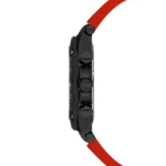 ساعة يو إس بولو أسيـن USPA1076-08 رجالية رياضية – U.S. Polo Assn. Men’s Sport Watch 44mm Black Dial Red Silicone Strap