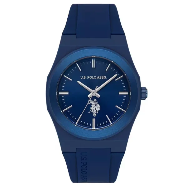 ساعة يو إس بولو أسيـن USPA1083-04 رجالية رياضية – U.S. Polo Assn. Men’s Sport Watch 40mm Navy Blue Silicone