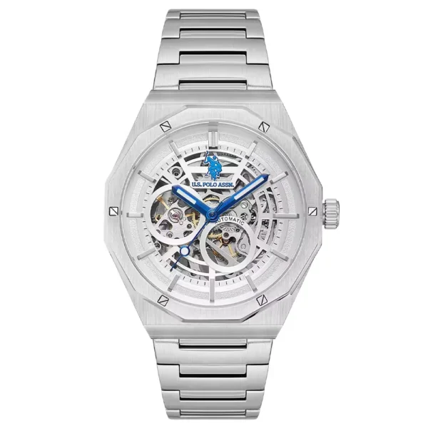 ساعة يو إس بولو أسيـن USPA1085-01 رجالية أوتوماتيك كلاسيكية – U.S. Polo Assn. Men’s Automatic Classic Watch 42mm Steel Silver Dial