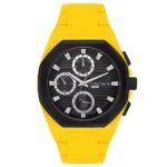 ساعة يو إس بولو أسيـن USPA1103-06 رجالية رياضية – U.S. Polo Assn. Men’s Sport Watch 42mm Yellow Silicone Black Dial