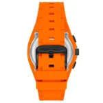 ساعة يو إس بولو أسيـن USPA1103-07 رجالية رياضية – U.S. Polo Assn. Men’s Sport Watch 42mm Orange Silicone Black Dial
