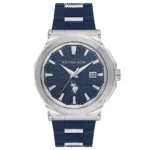 ساعة يو إس بولو أسيـن USPA1107-02 رجالية رياضية – U.S. Polo Assn. Men’s Sport Watch 43mm Blue Dial Blue Silicone