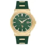 ساعة يو إس بولو أسيـن USPA1107-06 رجالية رياضية – U.S. Polo Assn. Men’s Sport Watch 43mm Green Dial Gold Case