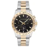 ساعة يو إس بولو أسيـن USPA1108-05 رجالية – U.S. Polo Assn. Men’s Watch 42mm Black Dial Steel Strap
