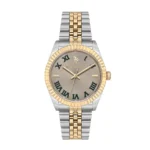 ساعة يو إس بولو أسيـن USPA1111-08 رجالية كلاسيكية – U.S. Polo Assn. Men’s Classic Watch 40x46mm Smoked Dial Steel Strap