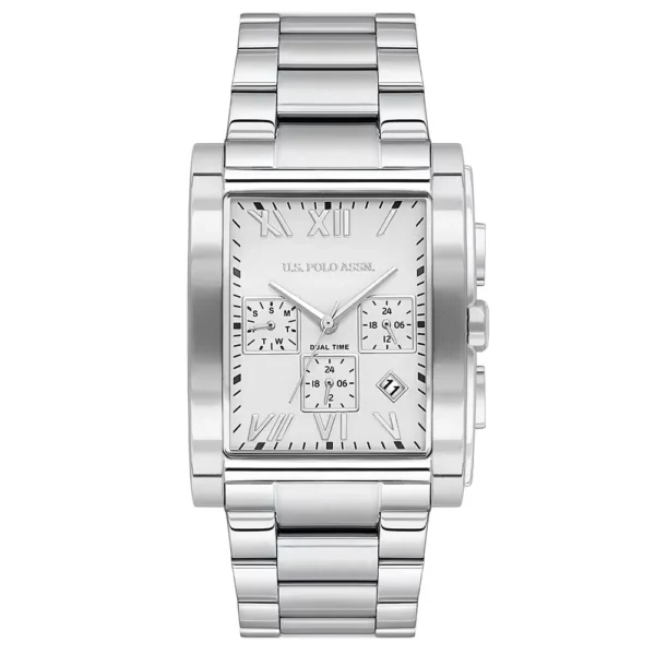 ساعة يو إس بولو أصن. مستطيلة رجالي – U.S. Polo Assn. Rectangular Men’s Watch USPA1117-04