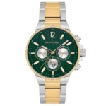 ساعة يو إس بولو USPA1074-03 رياضية 43 ملم ستيل ثنائي اللون بميناء أخضر – U.S. Polo Assn. Sport 43mm Two-Tone Steel Green Dial